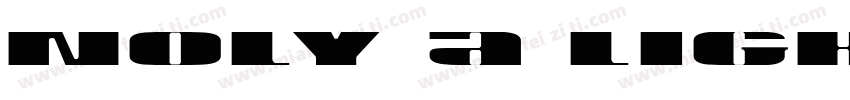 noly a light字体转换